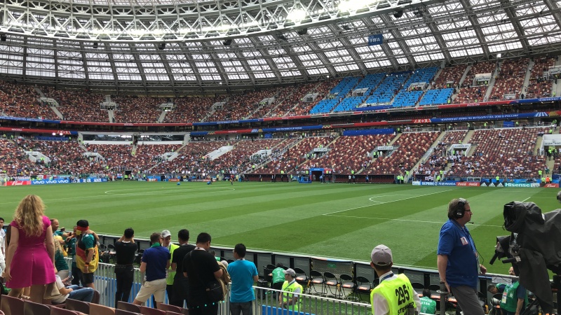 Подготовка комплекса "Лужники" к Чемпионату Мира по футболу 2018